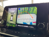 【アラウンドビューモニター】専用のカメラにより、上から見下ろしたような視点で360度クルマの周囲を確認することができます☆死角部分も確認しやすく、狭い場所での切り返しや駐車もスムーズに行えます。