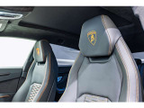 Embroidered Lamborghini Shield on Headrest
