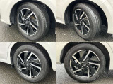 185/60R16 純正アルミホイール装着。