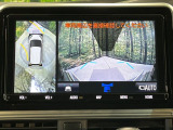 【パノラミックビューモニター】専用のカメラにより、上から見下ろしたような視点で360度クルマの周囲を確認することができます☆死角部分も確認しやすく、狭い場所での切り返しや駐車もスムーズに行えます。