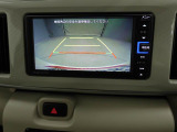 後退時に車両の後ろ側をモニター画面に表示します。車庫入れなどでバックする際に後方確認ができて便利です。車庫入れが苦手な人もこれで安心。