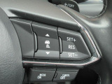 ステアリングには各種スイッチを配置。左手は主にオーディオの操作を、右手は「アダプティブクルーズコントロール」の操作を行えます。