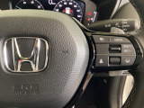 右側のステアリングスイッチはHondaセンシング系のスイッチ他にセレクターホイールを装備。スピードメーター内・マルチインフォメーション・ディスプレーの各表示が確認できます。