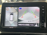 【アラウンドビューモニター】車を上から見下ろしているかのような映像で周囲の状況がひと目で確認、狭い駐車場に駐車するときも安心です♪♪障害物などがあると警告音がなりますので安心して駐車が出来ます★