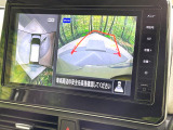 【アラウンドビューモニター】専用のカメラにより、上から見下ろしたような視点で360度クルマの周囲を確認することができます☆死角部分も確認しやすく、狭い場所での切り返しや駐車もスムーズに行えます。