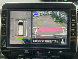 アラウンドビューモニターで全周囲が見えるのでバックや駐車が苦手な方も安心です。