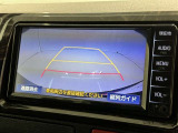 後方の見える安心をお届けするバックガイドモニター付:バックするときのアシストラインもあって楽々バック!車庫入れや縦列駐車をサポートし、苦手な駐車も安心です!今やもう手放せない装備ですネ♪