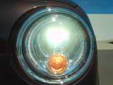 とても明るいLEDヘッドランプを装着しています☆