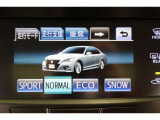 燃費優先のECO。パワー優先のSPORT。走りと燃費のバランスに優れたNORMAL。そして、雪道発進時の強い味方SNOW。気分や走行状況に合わせて走りを選べるドライブモードセレクトが装備されています。