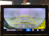 リアカメラ付で、後方をナビ画面で確認。車庫入れも安心です。もちろん、バックギアと連動しています。