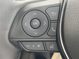 ステアリングスイッチ付き。前方から目を離すことなく操作することが可能です。