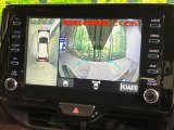【パノラミックビューモニター】専用のカメラにより、上から見下ろしたような視点で360度クルマの周囲を確認することができます☆死角部分も確認しやすく、狭い場所での切り返しや駐車もスムーズに行えます。