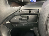 ステアリングスイッチ装備!運転しながら手元でオーディオの操作などができます。