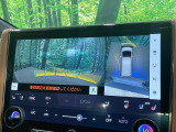 【パノラミックビューモニター】専用のカメラにより、上から見下ろしたような視点で360度クルマの周囲を確認することができます☆死角部分も確認しやすく、狭い場所での切り返しや駐車もスムーズに行えます。
