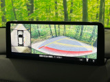 【360&deg;ビューモニター】専用のカメラにより、上から見下ろしたような視点で360度クルマの周囲を確認することができます☆死角部分も確認しやすく、狭い場所での切り返しや駐車もスムーズに行えます。
