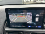 バックカメラと障害物センサー画面