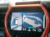 ナビ画面アラウンドビューモニター付、安心安全、全方向、上から見えます。運転が苦手な方安心です。