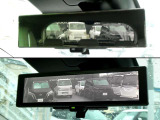 インテリジェント ルームミラーは、車両後方のカメラ映像をミラー面に映し出すので、車内の状況や、天候などに影響されず、いつでもクリアな後方視界が得られます