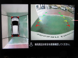 アラウンドビューモニターで車庫入れも空から見ている様に駐車できラクラクです。