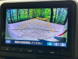 【バックカメラ】駐車時に後方がリアルタイム映像で確認できます。大型商業施設や立体駐車場での駐車時や、夜間のバック時に大活躍!運転スキルに関わらず、今や必須となった装備のひとつです!