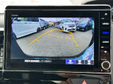バックカメラの画像です。ガイドラインがスムースな車庫入れをサポートいたします!車庫入れの安心感がアップしますね☆