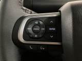左手側にオーディオ関連のステアリングスイッチを配置、視線を逸らすことなく運転に集中できます。