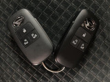 電子カードキーを携帯していれば、ドアハンドルやバックドアのリクエストスイッチを押すだけでドアの施錠・解錠気軽に出来ます。遠くはなれた場所からの操作も可能です。盗難防止のイモビライザー機能装備です!!!