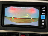 見えにくい後方をカーナビ画面で確認できるので非常にありがたい装備ですね♪ 純正のカーナビ連動です☆