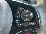 ハンドル左にオーディオスイッチ、右にオートクルーズコントロール搭載。高速道路等の長距離運転でドライバーの負担を軽減します。