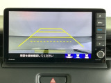 便利な3ビュー切り替え、ガイド線表示付きのバックカメラです。後退時、後方の視界をサポートします
