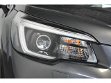 LEDヘッドライトで夜間の運転も安心です