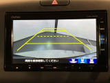 リバースギアに入れるだけで後方の表示へ切り替わります。夜間や雨の日の駐車も楽になりますよ。