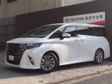 トヨタの高級ミニバン「アルファード」です。専用大型ディスプレイオーディオやムーンルーフなど嬉しい装備が充実した1台です。