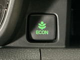 ★ECONスイッチ★ エコドライブを加速しよう!スイッチをONにすると、運転の仕方によるロスを抑え込み燃費をよくするようクルマが頑張ります(*^ー^*)燃費向上にチャレンジ♪