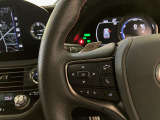 オーディオや運転支援機能などを手元で操作できるステアリングスイッチ。操作時の視線移動が少なく、安全にも貢献します。