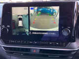 アラウンドビューモニターです!上空から貴方のお車をモニタニングしている様に車両の周りの安全確認が出来ます!