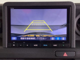 便利な3ビュー切り替え、ガイド線表示付きのバックカメラです。後退時、後方の視界をサポートします