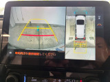 【全周囲カメラ】専用のカメラにより、上から見下ろしたような視点で360度クルマの周囲を確認することができます☆縦列駐車や幅寄せ時に活躍してくれます♪