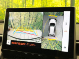 【パノラミックビューモニター】専用のカメラにより、上から見下ろしたような視点で360度クルマの周囲を確認することができます☆縦列駐車や幅寄せ時に活躍してくれます♪