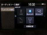 ラジオ、フルセグテレビ、CD再生、DVD再生、SD再生(音楽/動画)、SD録音(別途SDカードが必要です)、Bluetoothオーディオが使用可能です。詳しい仕様についてはスタッフまで。