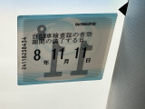 次回の車検日になります。こちらのステッカーをご確認ください。