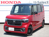 当社試乗車、業務車のN-BOXカスタム(ターボコーディネートスタイル 2トーン)が入庫です。内外装ともにきれいなお車です。