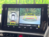 【パノラミックビューモニター】専用のカメラにより、上から見下ろしたような視点で360度クルマの周囲を確認することができます☆死角部分も確認しやすく、狭い場所での切り返しや駐車もスムーズに行えます。