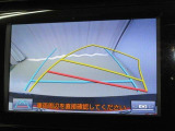 バックでの車庫入れはハンドルと連動したガイドラインが出る「バックガイドモニター」がサポートいたします。