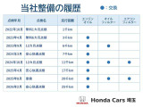 ●前ユーザーがしっかり点検を行っていた車です。点検だけでなく、エンジンオイル交換も定期的に行っていました。前ユーザーが大切にしていたことが伝わってきますね!