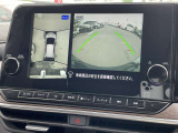 上から見たような画像で車庫入れなどに便利なアラウンドビューモニター