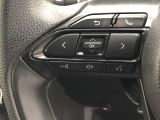 【ステアリングスイッチ】左です。ハンドルから手を離さず、運転に集中したまま手元でマルチインフォメーションディスプレイ内の表示切替などができます。