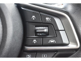アイサイトの操作スイッチ。クルーズコントロールと連動し、前方車両についていくこともできます。
