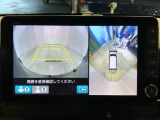リアカメラ付で、後方をナビ画面で確認。車庫入れも安心です。もちろん、バックギアと連動しています。