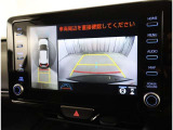 パノラミックビューモニター装備!トップビュー&フロントビュー・車両に取り付けたフロントとサイドとバックのカメラ映像を合成して画面上に表示させることで、低速時の運転を補助する装置です。